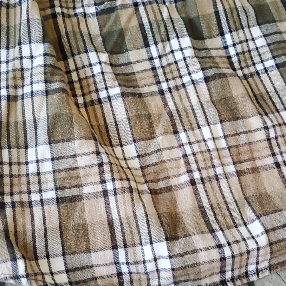 Oversized Upcycled Bleached Flannel Shirt Sz Small - Picture 5 of 5